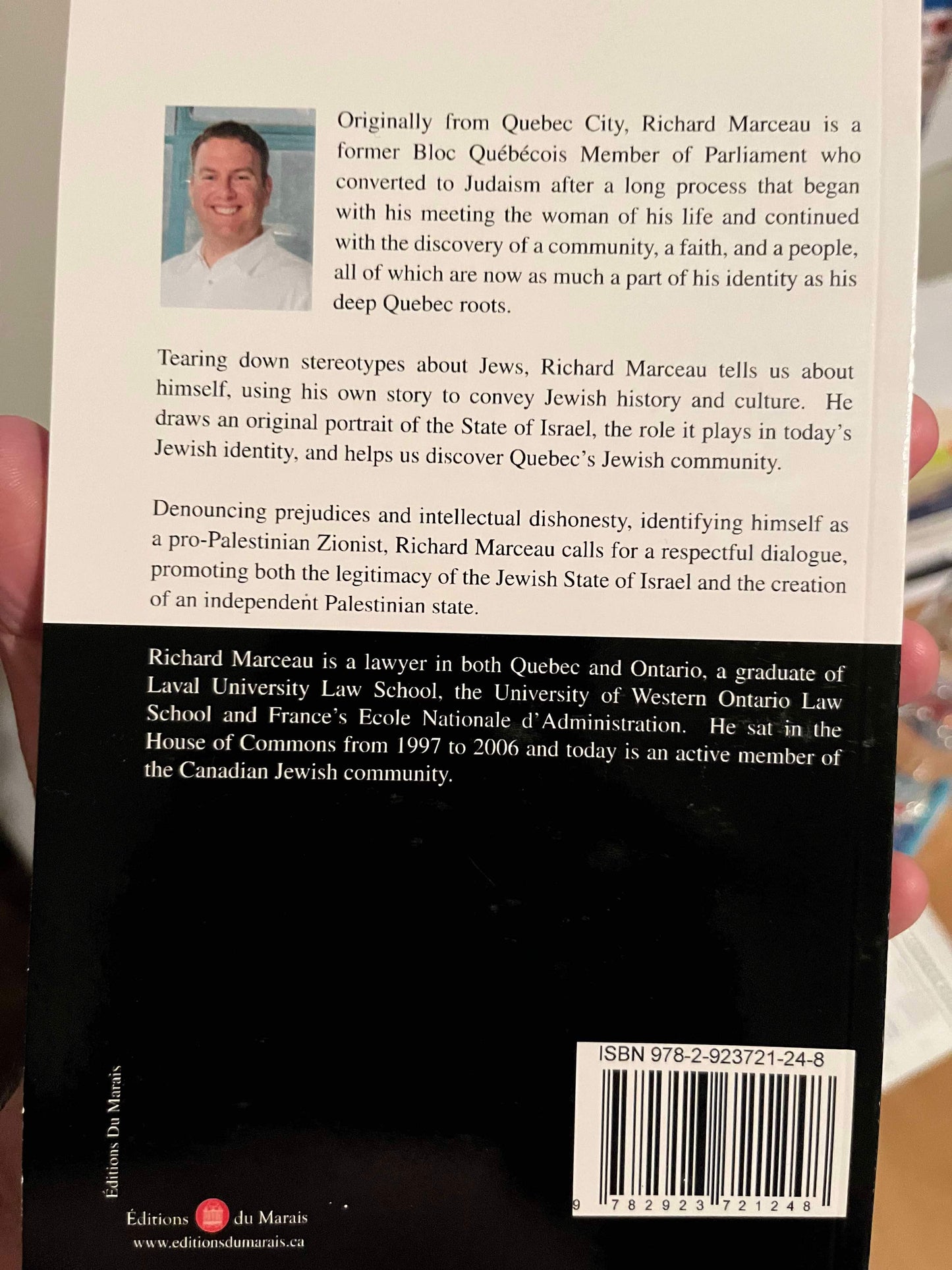 Richard Marceau, A Quebec Jew.